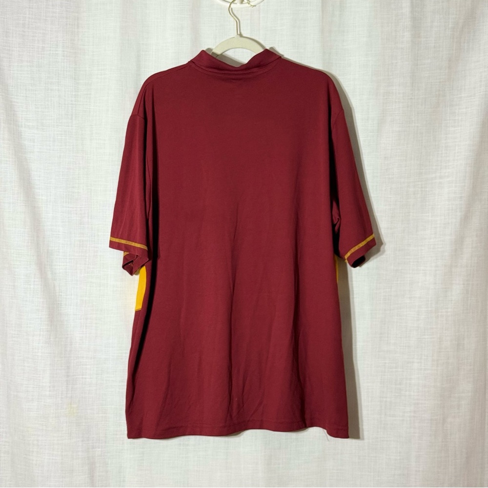 Washington Redskins Polo Shirt 2XL TX3 Cool Maroon & Gold - Picture 2 of 6